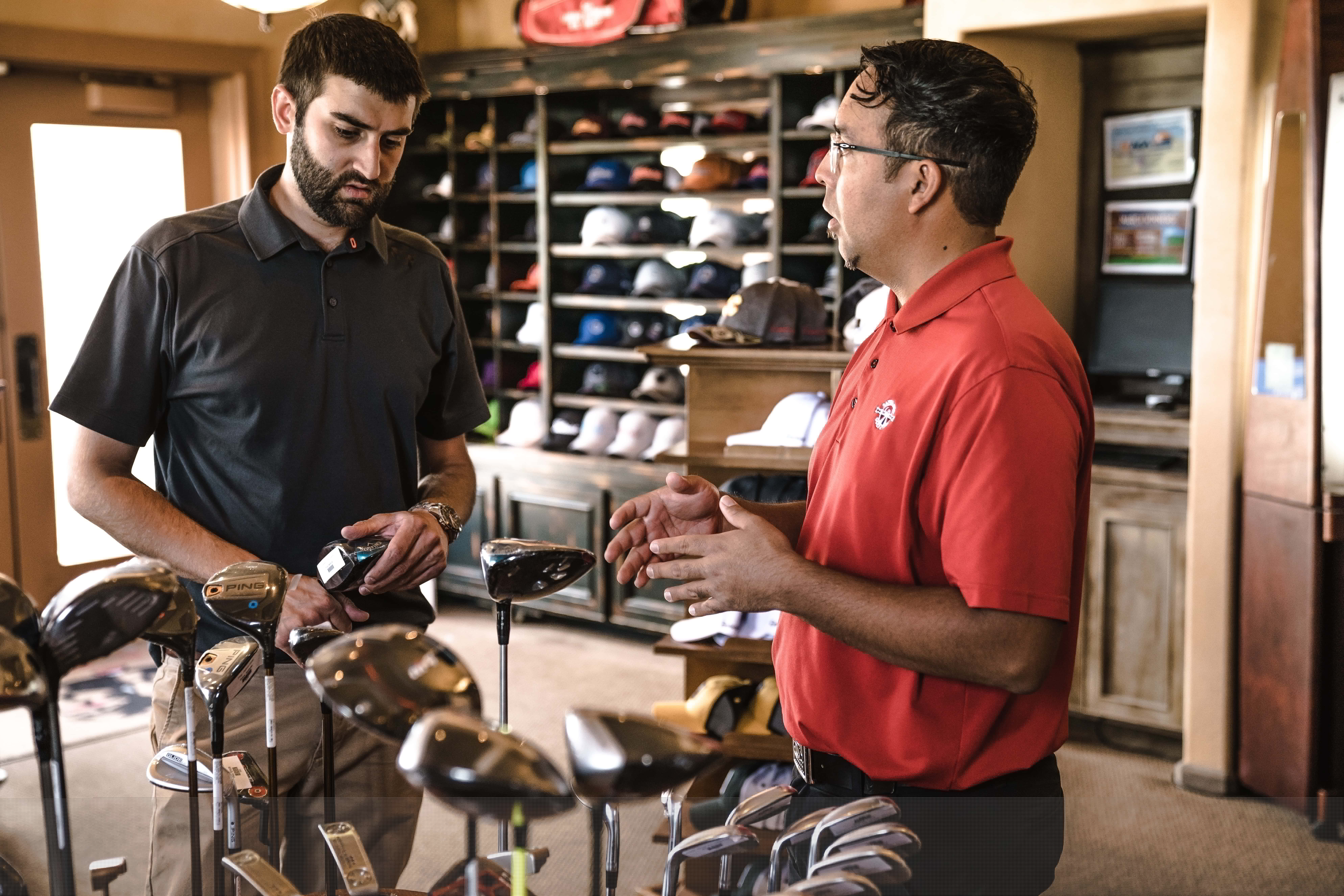 Private Country Club General Manager talking to client